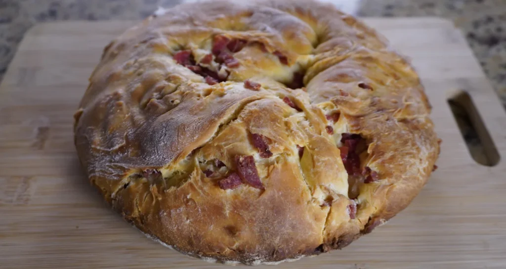 pão folar salgado de linguiça blumenau